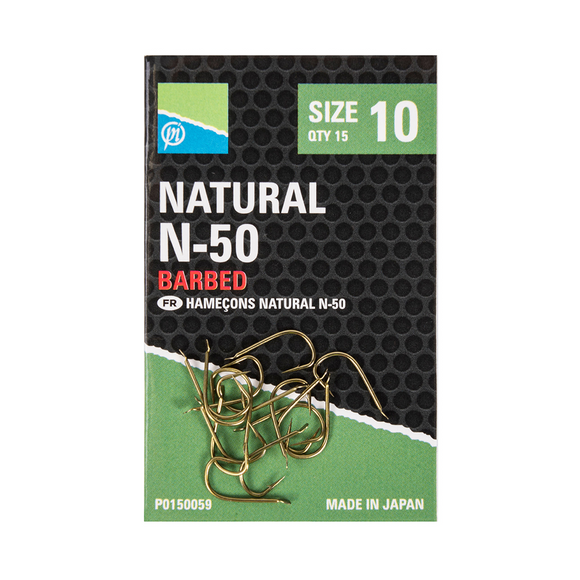 Preston Natural N-50 Hooks-Coarse Hooks-Preston Innovations-Irish Bait & Tackle