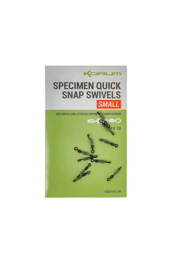 Korum Specimen Quick Snap Swivels-Snap swivels-Korum-Irish Bait & Tackle