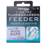 Drennan Fluorocarbon Feeder Hooklengths - Wide Gape-Hooks to Nylon-Drennan-14-Irish Bait & Tackle