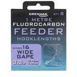 Drennan Fluorocarbon Feeder Hooklengths - Wide Gape-Hooks to Nylon-Drennan-16-Irish Bait & Tackle