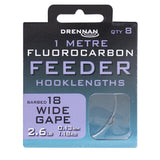 Drennan Fluorocarbon Feeder Hooklengths - Wide Gape-Hooks to Nylon-Drennan-18-Irish Bait & Tackle