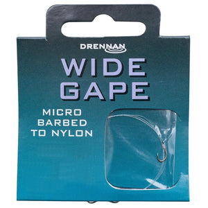 Drennan Wide Gape, Hooks to Nylon (Barbed)-Hooks to Nylon-Drennan-Irish Bait & Tackle