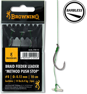 Browning Braid Feeder Leaders "Method Push Stop" *BARBED-Hooks-Browning-Irish Bait & Tackle