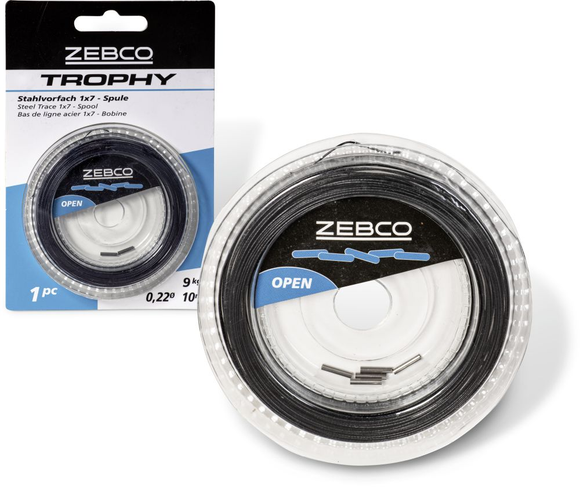 Zebco Trophy Steel Leader 1x7 Spool-Steel Trace-Zebco-Irish Bait & Tackle