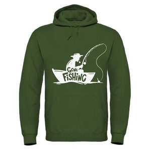 "Gone Fishing" Hoodie-Clothing-Irish Bait & Tackle Ltd-Large-Military Green-Irish Bait & Tackle