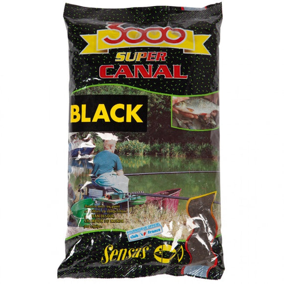 Sensas 3000 Super Canal Black 1kg-Groundbait-Sensas-Irish Bait & Tackle
