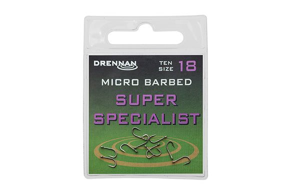 Drennan Super Specialist Micro Barbed Hooks-Super Specialist Hooks-Drennan-Irish Bait & Tackle